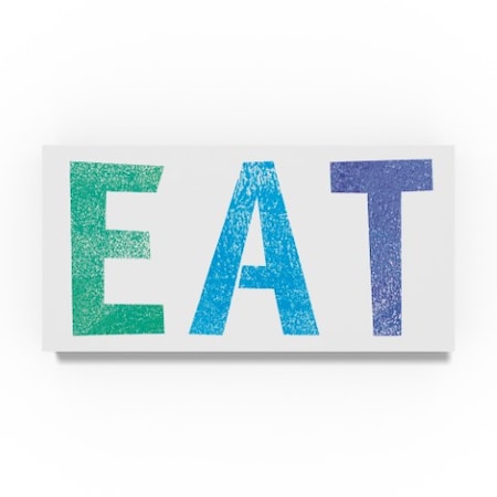 Summer Tali Hilty 'Eat Letters' Canvas Art,12x24